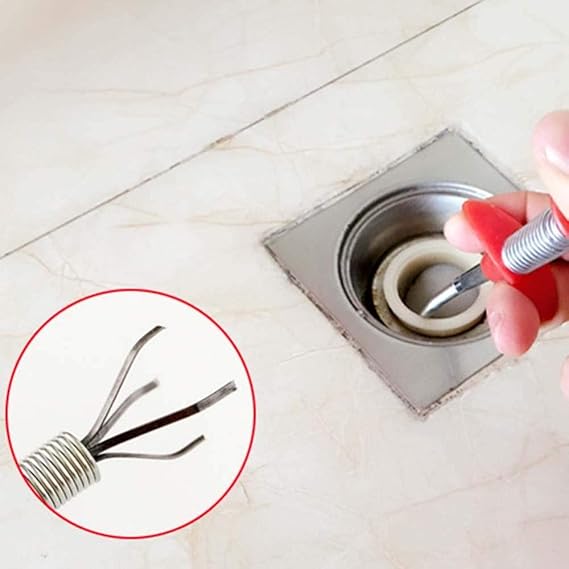 Stainless Steel for Sewer Kitchen Sink Bathroom Tub Toilet Clogged Drains Relief Cleaning.(1.5 Meters)